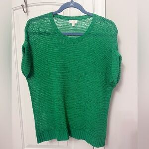 C Vibrant Green Women's Crew Neck Sweater